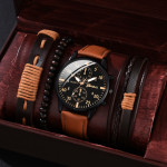 Men's Quartz Luxury Design Leather Watch