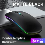 LED Pc Gamer Wireless Bluetooth Silent Mouse