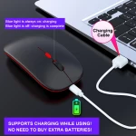 LED Pc Gamer Wireless Bluetooth Silent Mouse