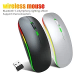 LED Pc Gamer Wireless Bluetooth Silent Mouse