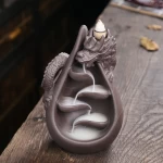 Chinese Dragon Back Flow Incense Burner Home Furnishing Gift